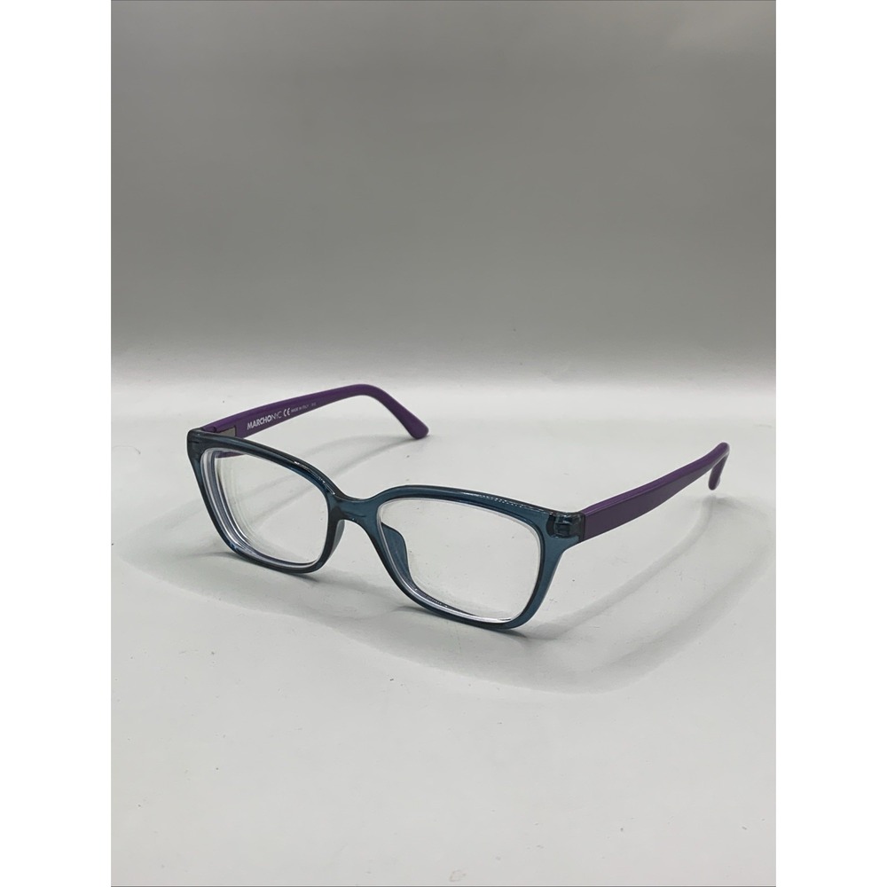 Marchon Eyeglasses Little Italy Roma 320 51-15-135 Aqua Blue Purple Frame Only